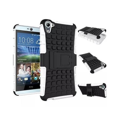 Stødfast Cover med stativ HTC Desire 826 : farve - hvid