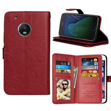 Dobbelt Flip Flexi 9-kort Motorola Moto G5 Plus (XT1683)  - brun