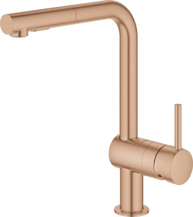 Grohe Minta blandingsbatteri med L-tud og udtræk (warm sunset)