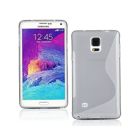 S-Line Silicone Cover til Samsung Galaxy Note 4 (SM-N910F) : farve - Grå