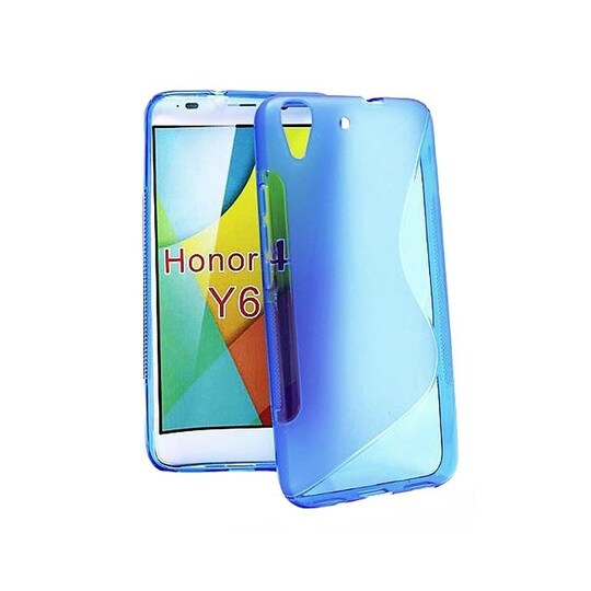 S-Line Silicone Cover til Huawei Y6 2015 (SCL-L01) : farve - blå