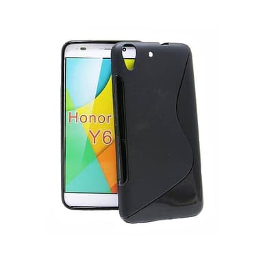 S-Line Silicone Cover til Huawei Y6 2015 (SCL-L01) : farve - sort