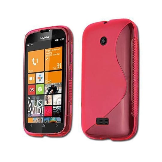 S-Line Silicone Cover til Nokia Lumia 510 (RM-889) : farve - lyserød