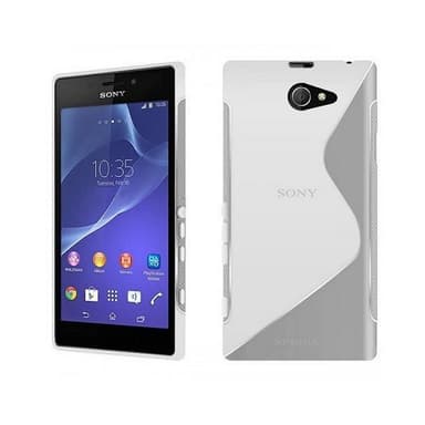 S-Line Silicone Cover til Sony Xperia M2 (D2303) : farve - gennemsigtig