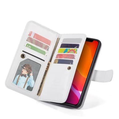 Dobbelt Wallet 2i1 Apple iPhone 11 (6,1 ")  - hvid