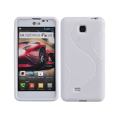 S-Line Silicone Cover til LG Optimus F5 (P875) : farve - hvid