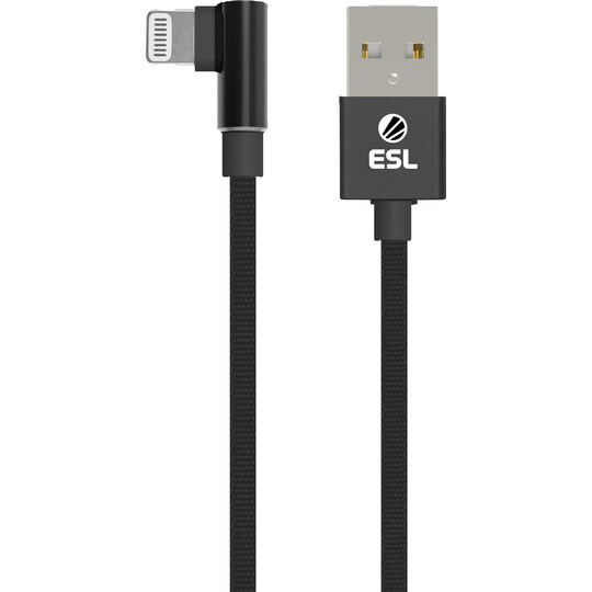 formel Ringlet Jolly ESL USB til Lightning gaming kabel 2 m (sort) | Elgiganten