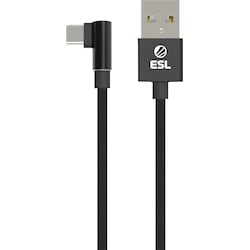 ESL USB til USB-C gaming kabel 1 m (sort)