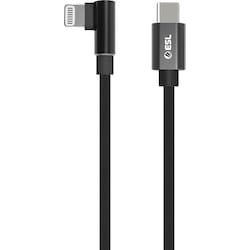 ESL USB-C til Lightning gaming kabel 1 m (sort)