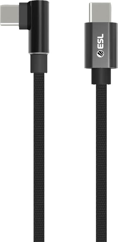 ESL USB-C til USB-C gaming kabel 1 m (sort)