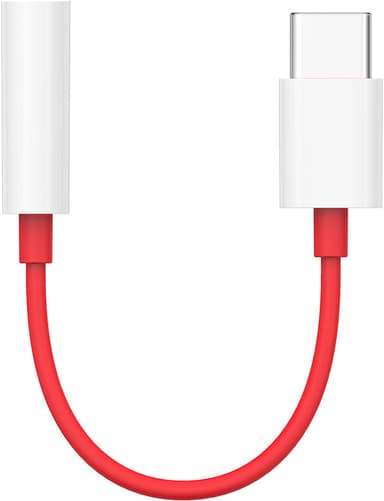 OnePlus Type-C til 3,5 mm adapter (rød/hvid)