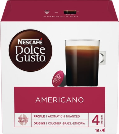 Nescafé Dolce Gusto Caffé Americano Kapsler Tilbehør