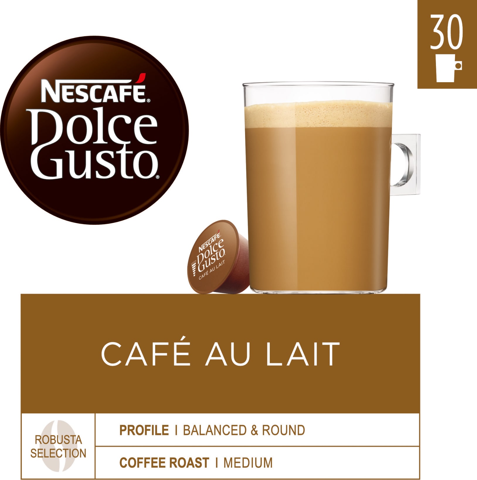 NescafÃ¨ Dolce Gusto kapsler - Café Au Lait thumbnail