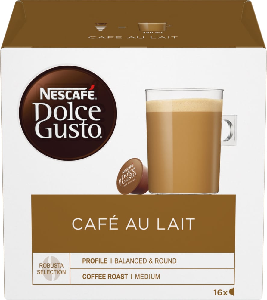 NescafÃ¨ Dolce Gusto Cafe au Lait Kapsler