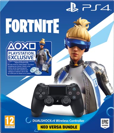 DualShock 4 trådløs controller: Fortnite Neo Versa bundle