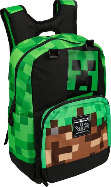 Minecraft Creepy Creeper rygsæk (grøn)