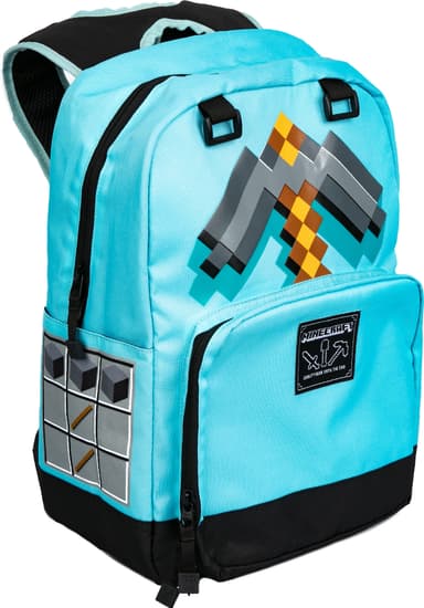 Minecraft Creepy Diamond Pickaxe rygsæk (bål)