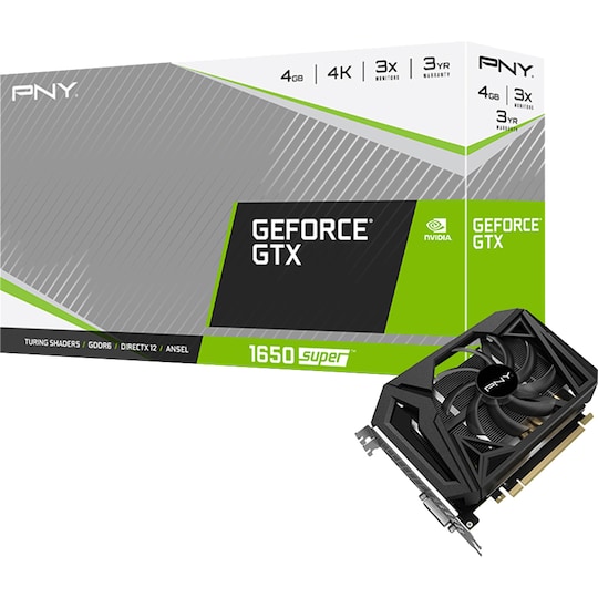 PNY GeForce GTX 1650 Super grafikkort 4G
