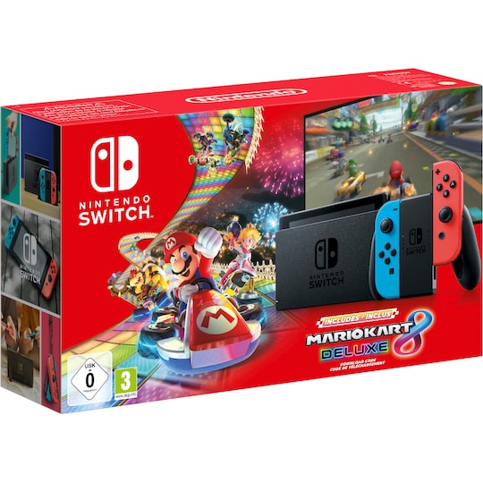 Nintendo Switch gaming-konsol 2019: Mario Kart 8 Deluxe bundle