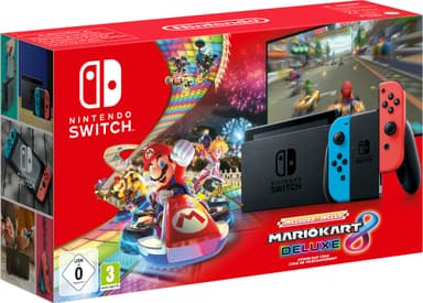 Nintendo Switch gaming-konsol 2019: Mario Kart 8 Deluxe bundle Nintendo Switch gaming-konsol 2019: Mario Kart 8 Deluxe bundle