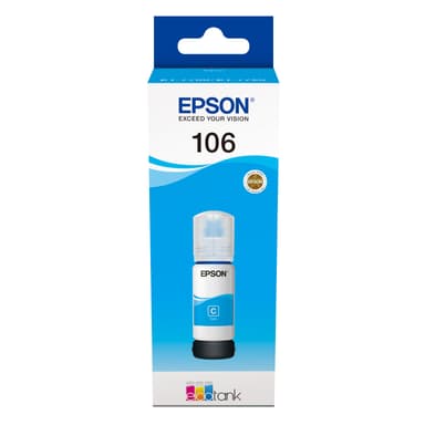 Epson blækflaske 106 EcoTank Cyan