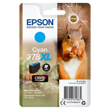 Epson blækpatron Claria Photo HD 378XL Cyan