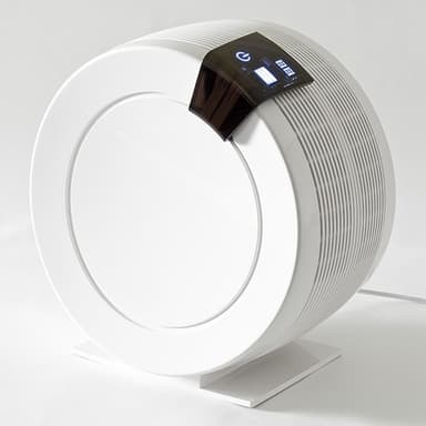 Stylish Aquarius Luftvasker: Hybridbefugter + Luftrenser, hvid