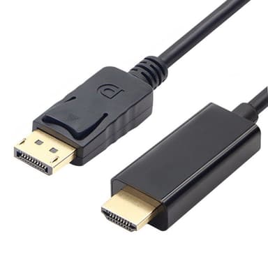 Displayport Han-til-HDMI-mandkabel 1,8 m