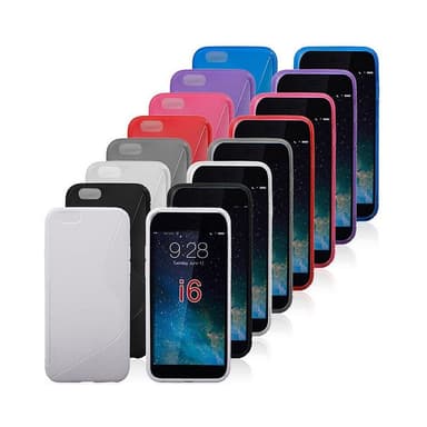 S-Line Silicone Cover til har brug for Apple iPhone 6, 6S : farve - hvid