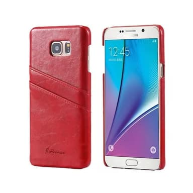 FloveMe Cover med slots Samsung Galaxy Note 5 (SM-920C) : farve - rød