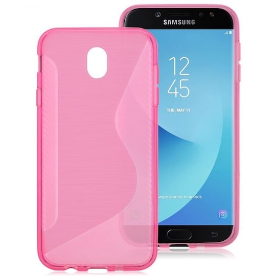 S-Line Silicone Cover til Samsung Galaxy J5 2017 (SM-J530F)  - lyserø