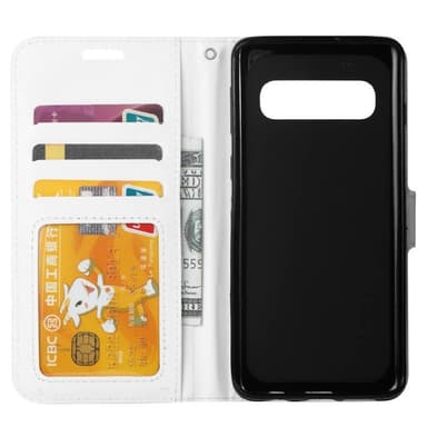 Wallet 3-kort til Samsung Galaxy S10 Plus (SM-G975F) - hvid