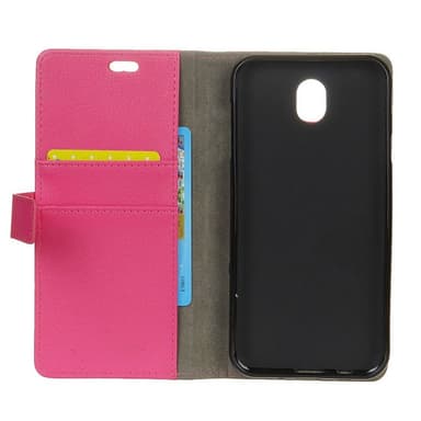 Wallet 2-kort til Samsung Galaxy J3 2017 (SM-J330F)  - lyserød