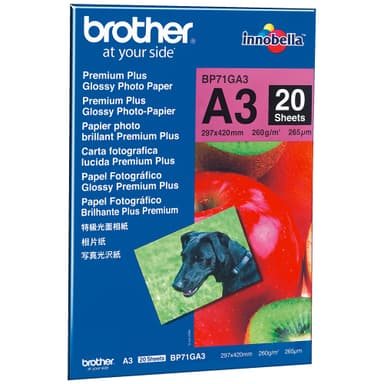 køb Brother BP71GA3 glossy fotopapir