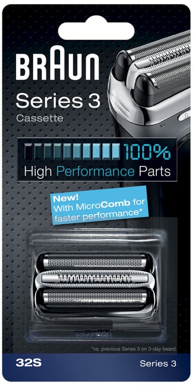 Braun Series 3 kassette 32S - sølv
