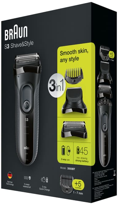 Braun Shave&Style series 3 barbermaskine 3000BT