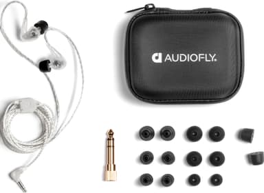 Audiofly AF100 MK2 in-ear høretelefoner (clear)