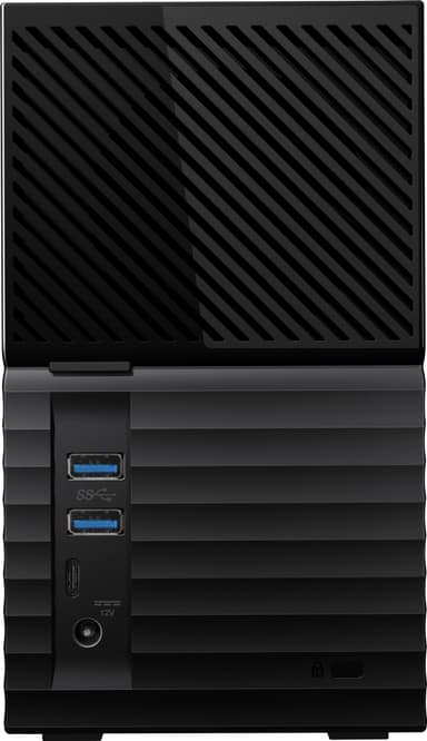 WD My Book Duo 24 TB ekstern HDD (sort/grå)
