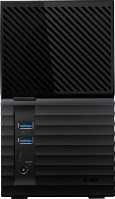 WD My Book Duo 20 TB ekstern HDD (sort/grå)