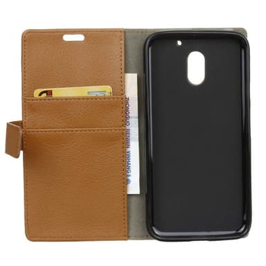 Wallet 2-kort til Motorola Moto E3 (XT1700)  - brun