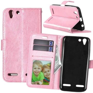 Wallet 3-kort til Lenovo Vibe K5, K5 Plus  - lys rosa