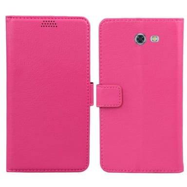 Wallet 2-kort til Samsung Galaxy J3 Emerge : farve - lyserød
