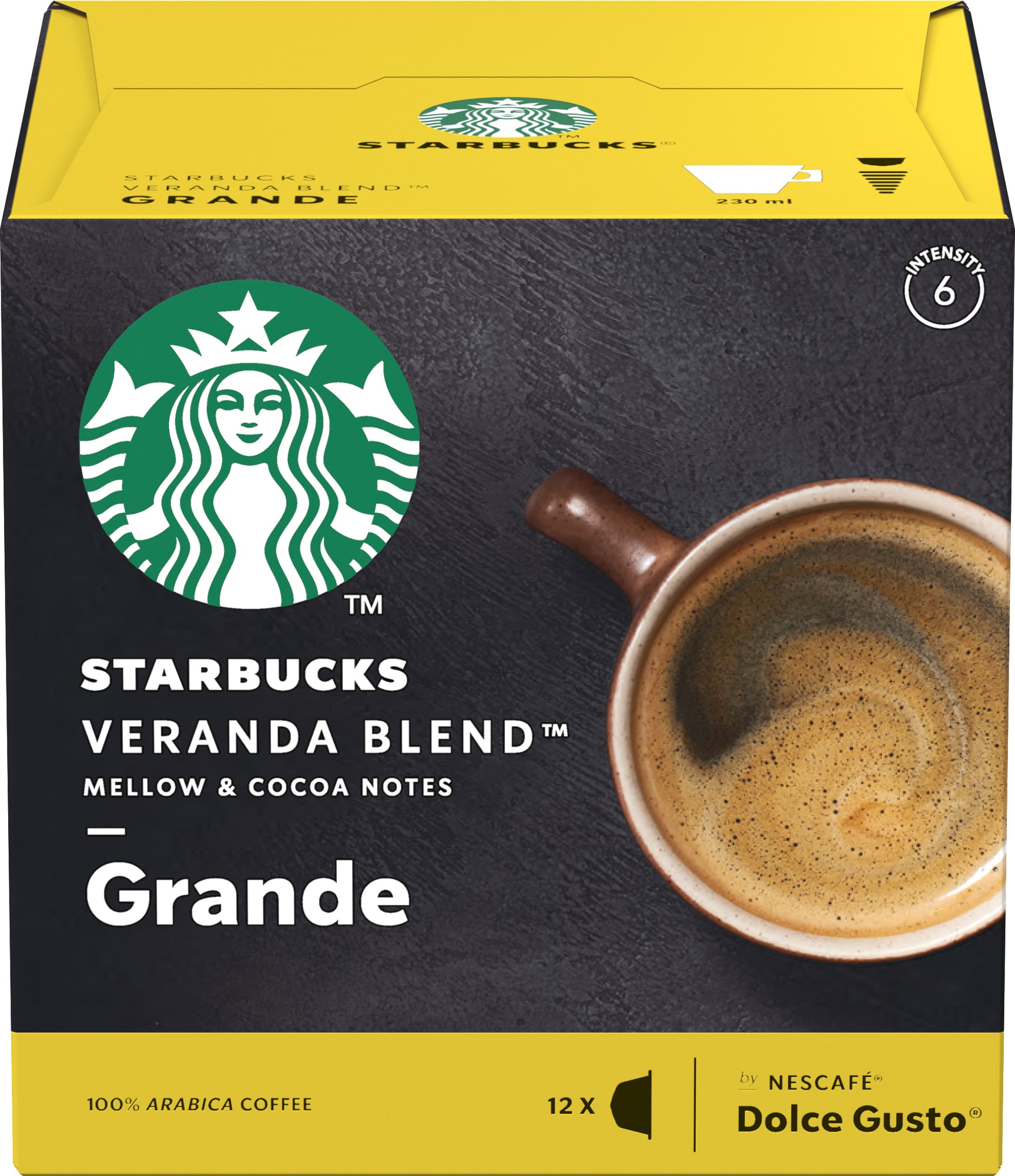 Starbucks Veranda Blend kaffekapsler fra Nescafé Dolce Gusto