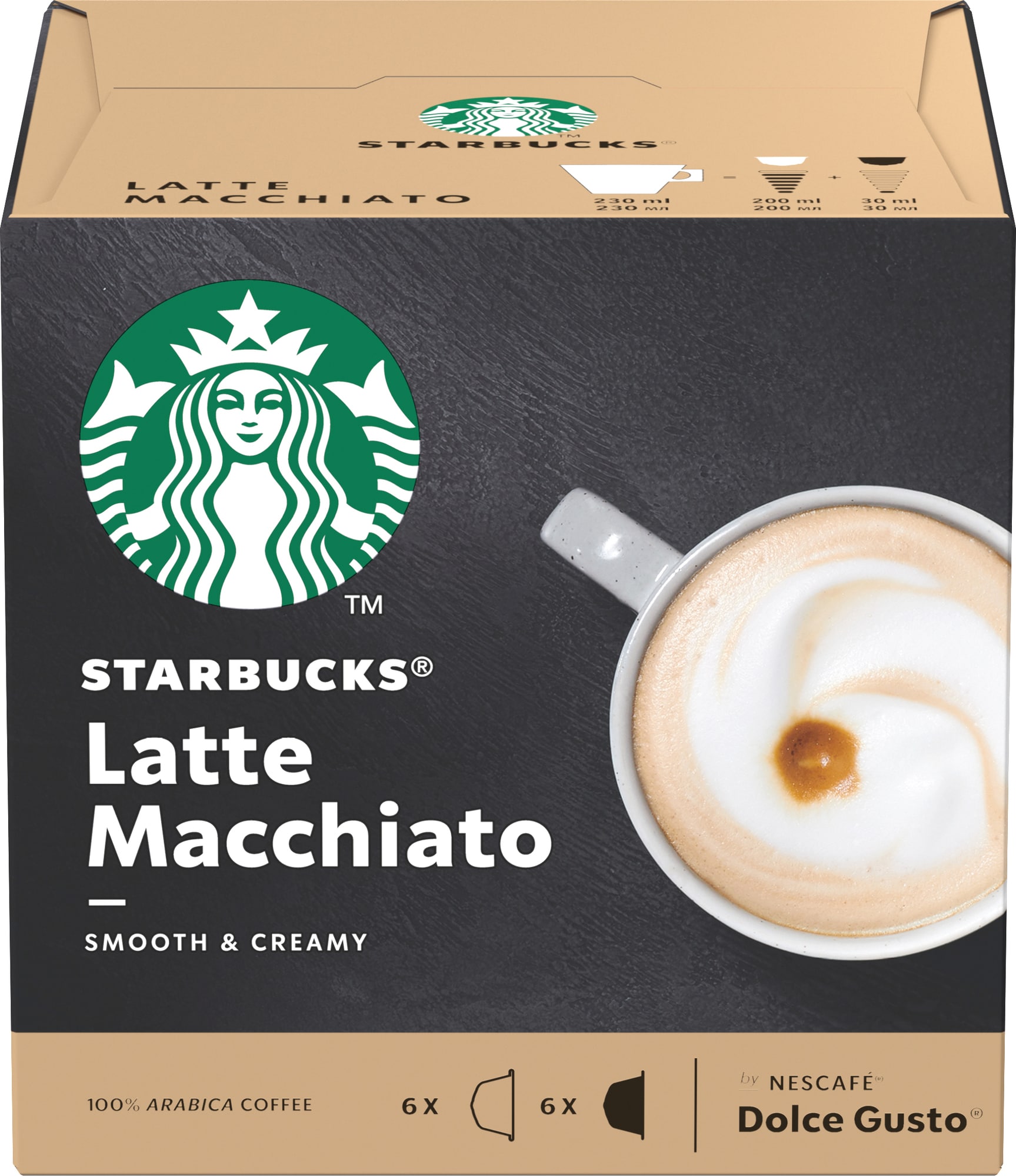 Starbucks Latte Macchiato kaffekapsler fra Nescafé Dolce Gusto thumbnail