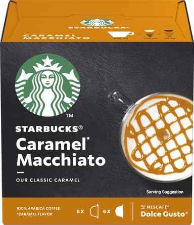 Starbucks Caramel Macchiato kaffekapsler fra Nescafé Dolce Gusto