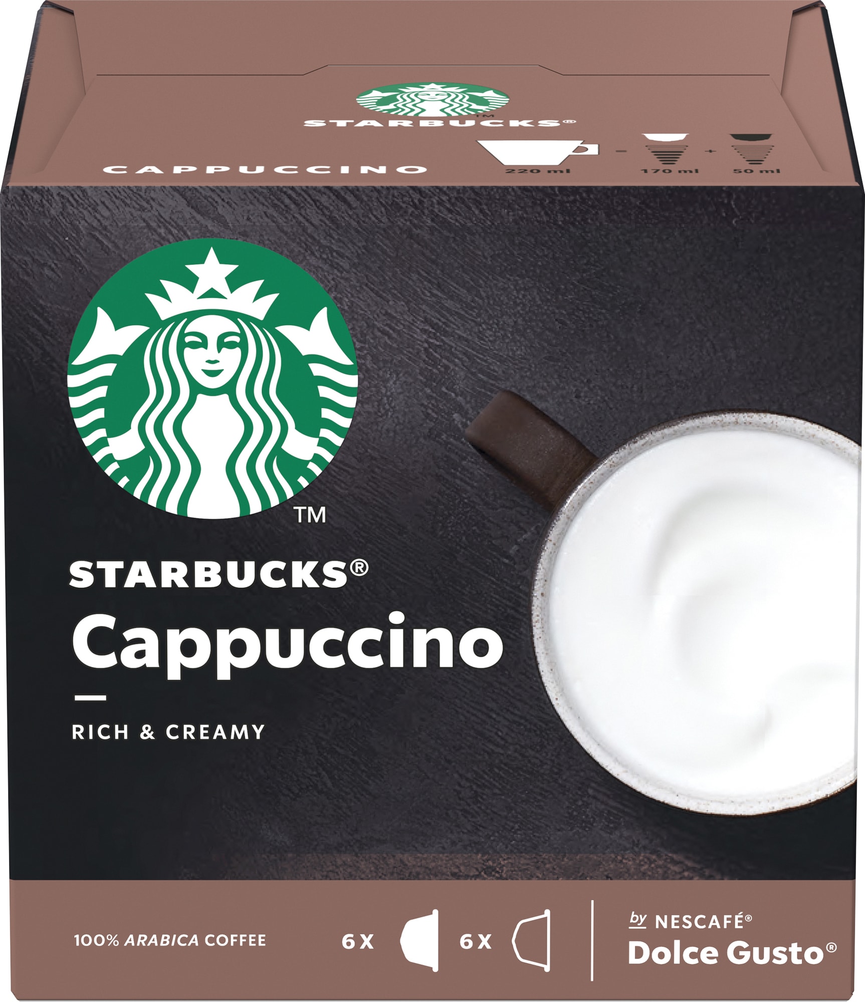 Starbucks Cappuccino kaffekapsler fra Nescafé Dolce Gusto thumbnail