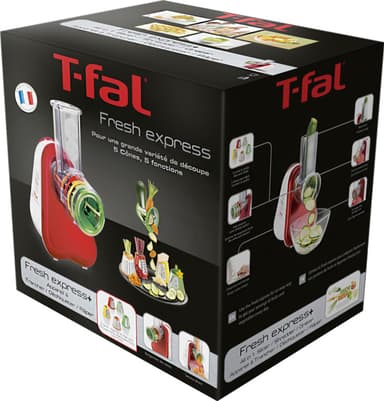 Tefal Fresh Express Plus slicer og rivejern MB755GTR (rød)