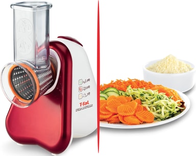 Tefal Fresh Express Plus slicer og rivejern MB755GTR (rød) Elgiganten