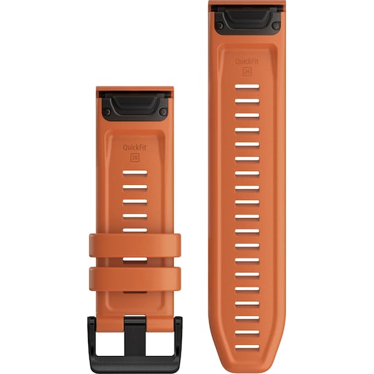 Garmin QuickFit silikoneurrem 26 mm (ember orange/sort)