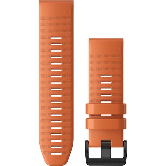 Garmin QuickFit silikoneurrem 26 mm (ember orange/sort)